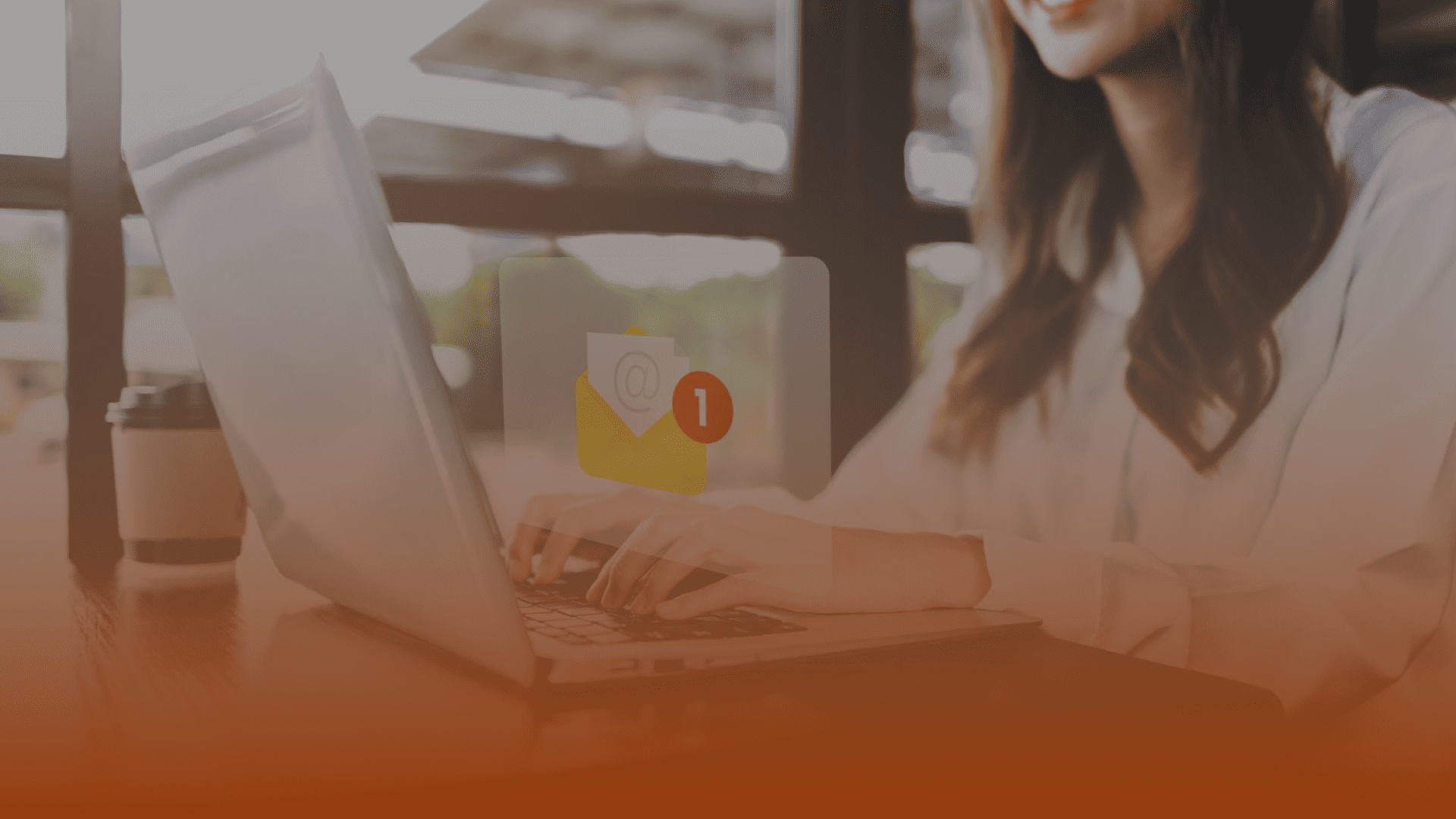 Whissel Strategies A person typing on a laptop with an email notification icon showing one new message; a coffee cup is in the background, capturing the daily workflow at Whissel Strategies, a leading Toronto Marketing Agency. Toronto Digital Marketing Agency